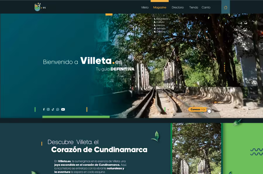 Portal Villeta.es – plataforma turística de Cundinamarca
